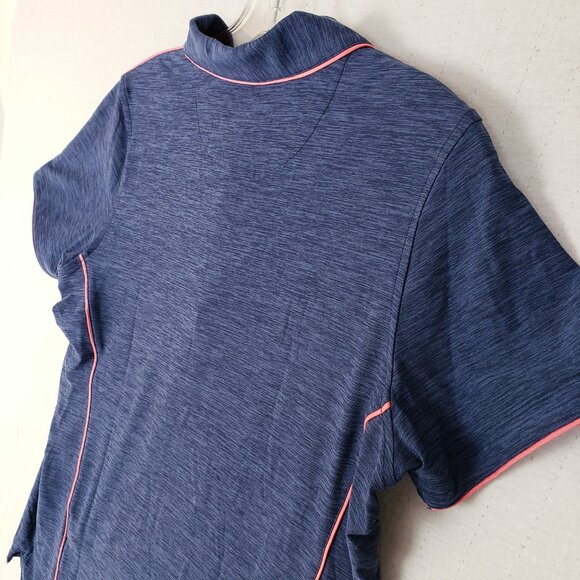 NWOT Masters Magnolia Lane Tech $240 Polo Shirt Short Sleeve Navy size M Golf - Picture 9 of 12